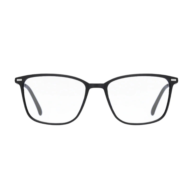 Blue Light Glasses Chicago Black frame, lightweight and stylish glasses that block blue light, reduce digital eye strain, and improve focus. Ideal for screen time on computers, phones, and tablets. Discover more at www.zenluk.com