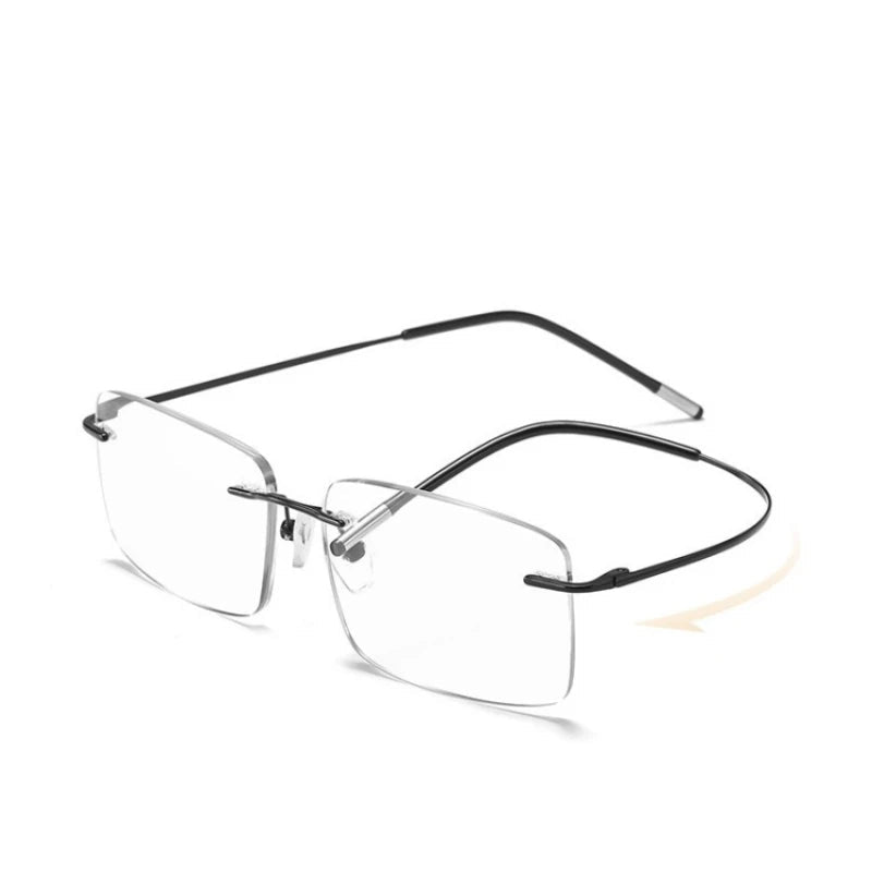 Blue Light Glasses Zyon with matte black frame, rounded rectangular lenses, and clean modern lines. Designed to block blue light and reduce digital eye strain, these glasses help protect your vision and support restful sleep during extended screen use. Ultra-lightweight and comfortable for all-day wear, with flexible arms and a unisex fit that suits any face shape. Ideal for work, study, or casual wear. Available now at www.zenluk.com
