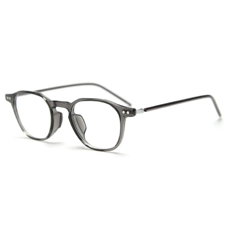 Side Blue Light Glasses – Grey frame, stylish design that blocks blue light, reduces eye strain, and improves focus. Lightweight and durable for work, gaming, and screen use. Explore more at www.zenluk.com