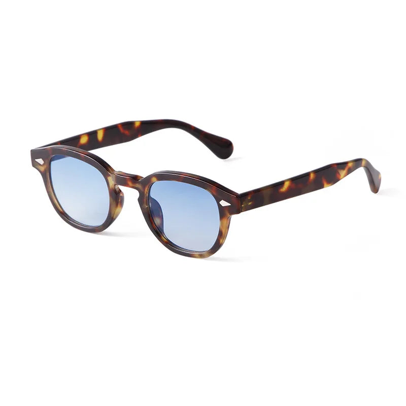 Sunglasses Raj Leopard Side View, Blue lens. Visit: www.zenluk.com